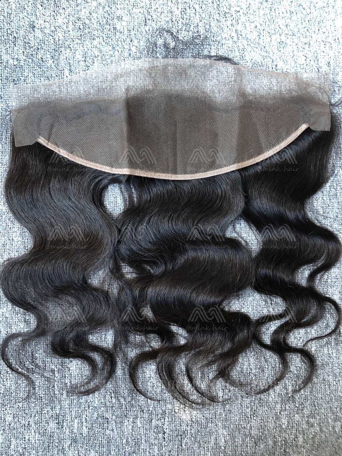 Raw Hair Body Wave 13X4 Transparent Frontal