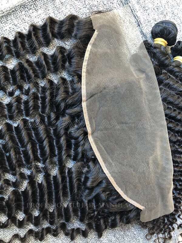 Raw Hair Deep Wave 13X4 Transparent Frontal