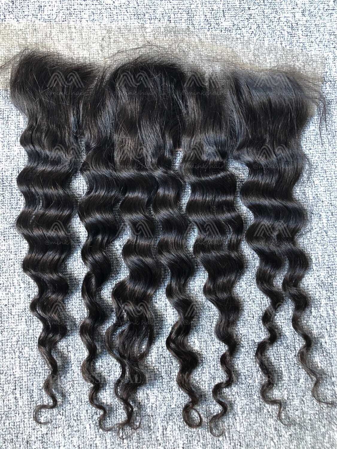 Raw Hair Loose Deep 13X4 Transparent Frontal