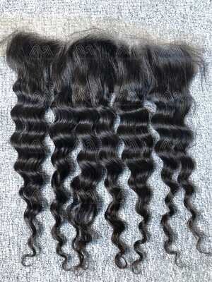 Raw Hair Loose Deep 13X4 Transparent Frontal