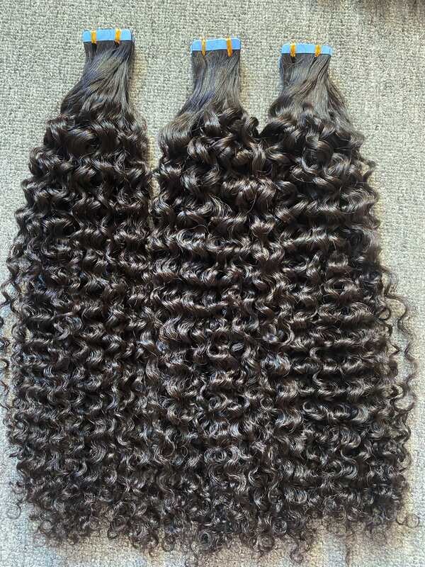 Luxury Hair Jerry Curly Tape In (20pcs/50g)
