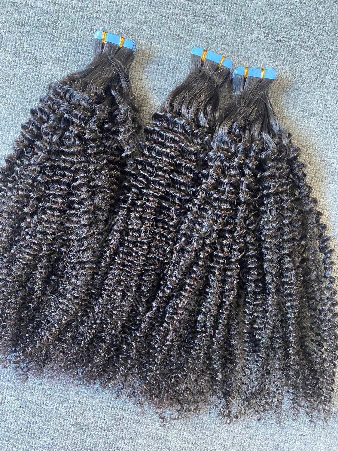 Luxury Hair Kinky Curly Tape In (20pcs/50g)