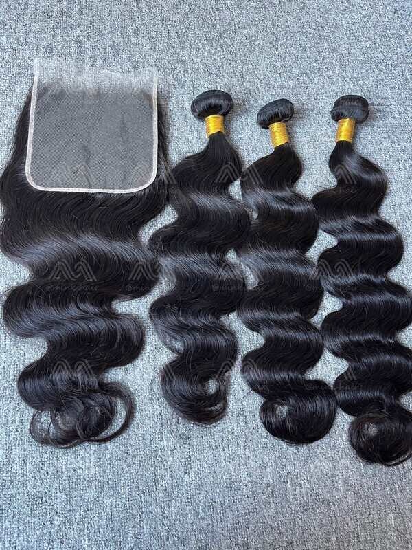 Diamond Hair Body wave 3 Bundles With 6x6 HD Closure Deals