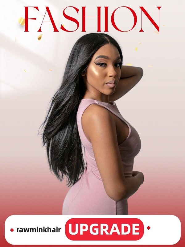 Mink Hair 2X6 Transparent Closure Wig