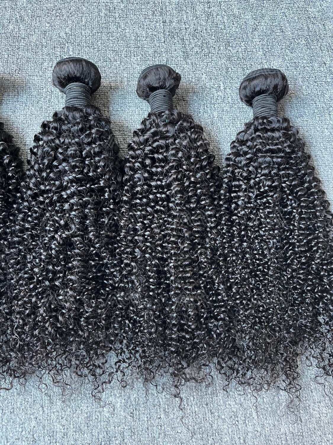 Mink Hair Kinky Curly Bundles