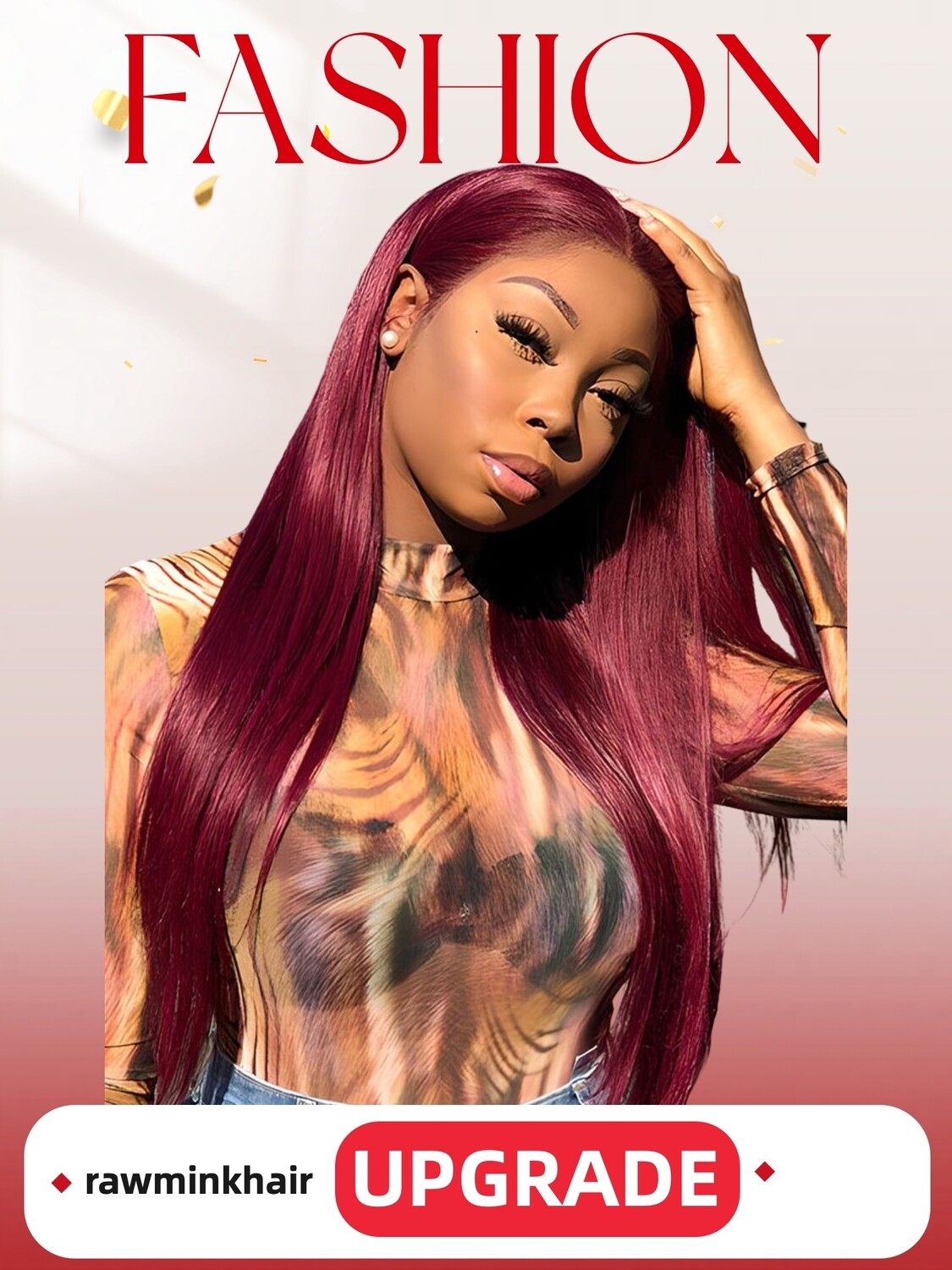 99j Color Straight Transparent Lace Wig