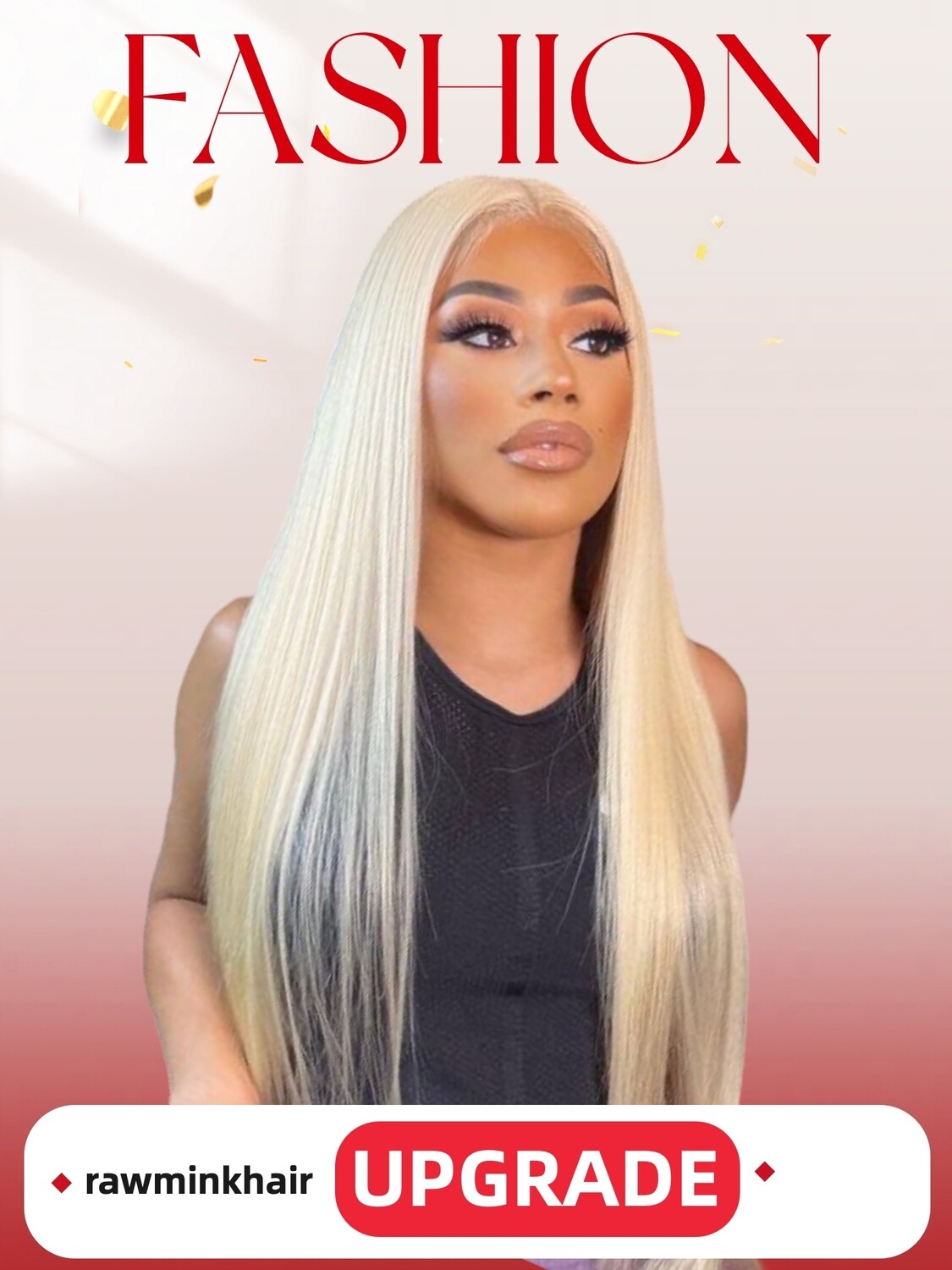 Blonde Hair Silky Straight Transparent Lace Wig