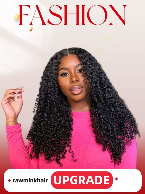 Mink Hair Jerry Curly HD Lace Wig