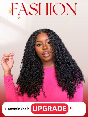 Mink Hair Jerry Curly HD Lace Wig