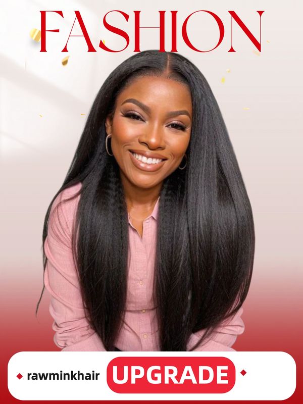 Mink Hair Kinky Straight HD Lace Wig