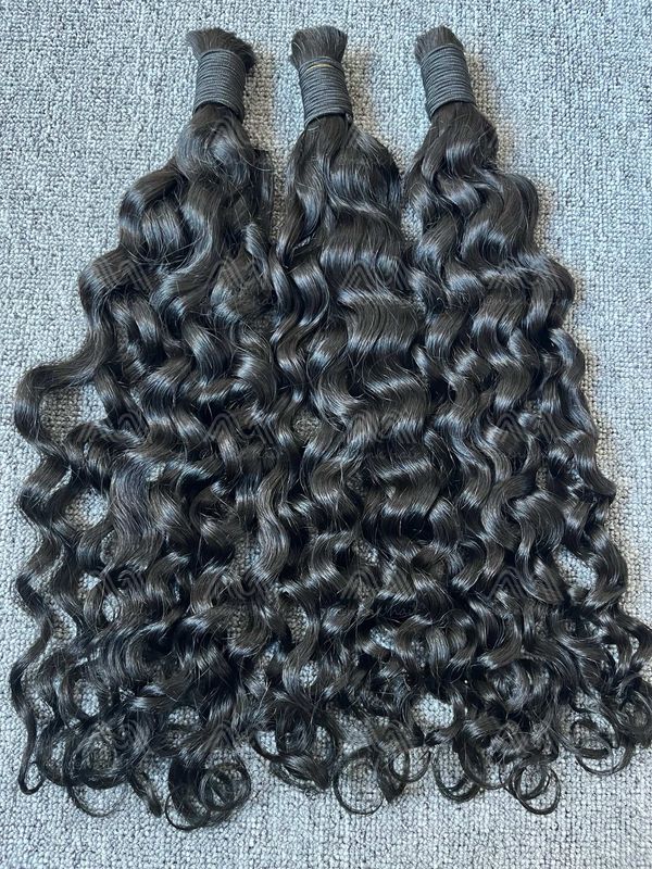 Italian Curly Bulk Hair For Braiding No Weft (100g) Luxury Hair
