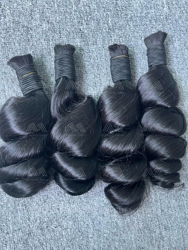 Loose Wave Bulk Hair For Braiding No Weft (100g) Luxury Hair