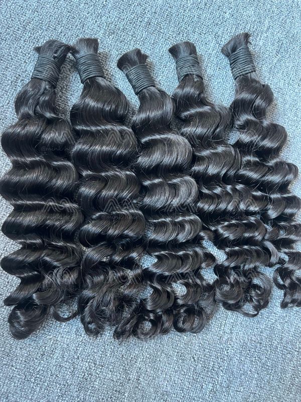 Loose Deep Wave Bulk Hair For Braiding No Weft (100g) Luxury Hair