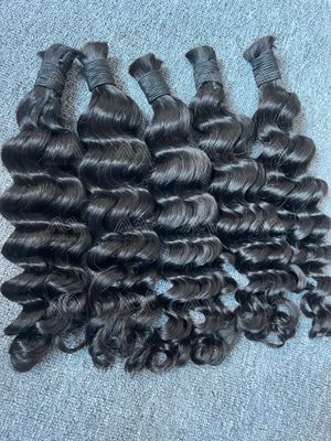 Loose Deep Wave Bulk Hair For Braiding No Weft (100g) Luxury Hair