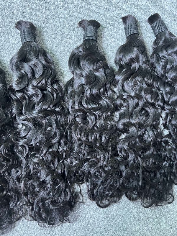 Water Wave Bulk Hair For Braiding No Weft (100g) Luxury Hair