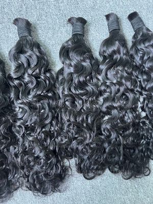 Water Wave Bulk Hair For Braiding No Weft (100g) Luxury Hair