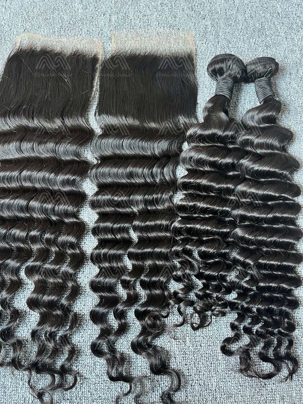 Mink Hair Loose Deep 5x5 Transparent Closure