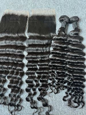Mink Hair Loose Deep 5x5 Transparent Closure