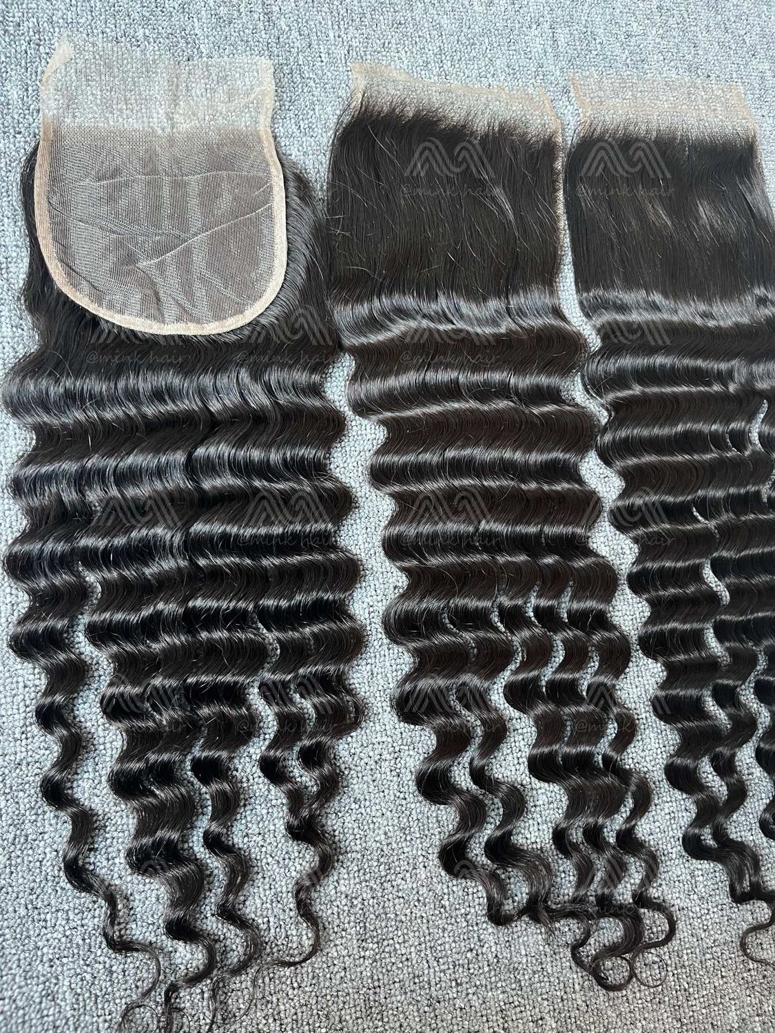 Mink Hair Loose Deep 5x5 Transparent Closure