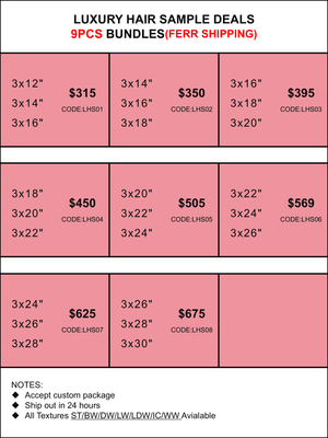Sample Deals: Luxury Hair 9 Bundles