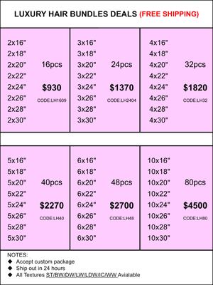 Bundles Deals: Luxury Hair 16inch-30inch
