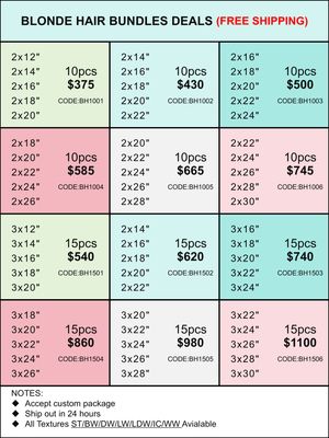 Bundles Deals: Blonde Hair 10pcs 15pcs