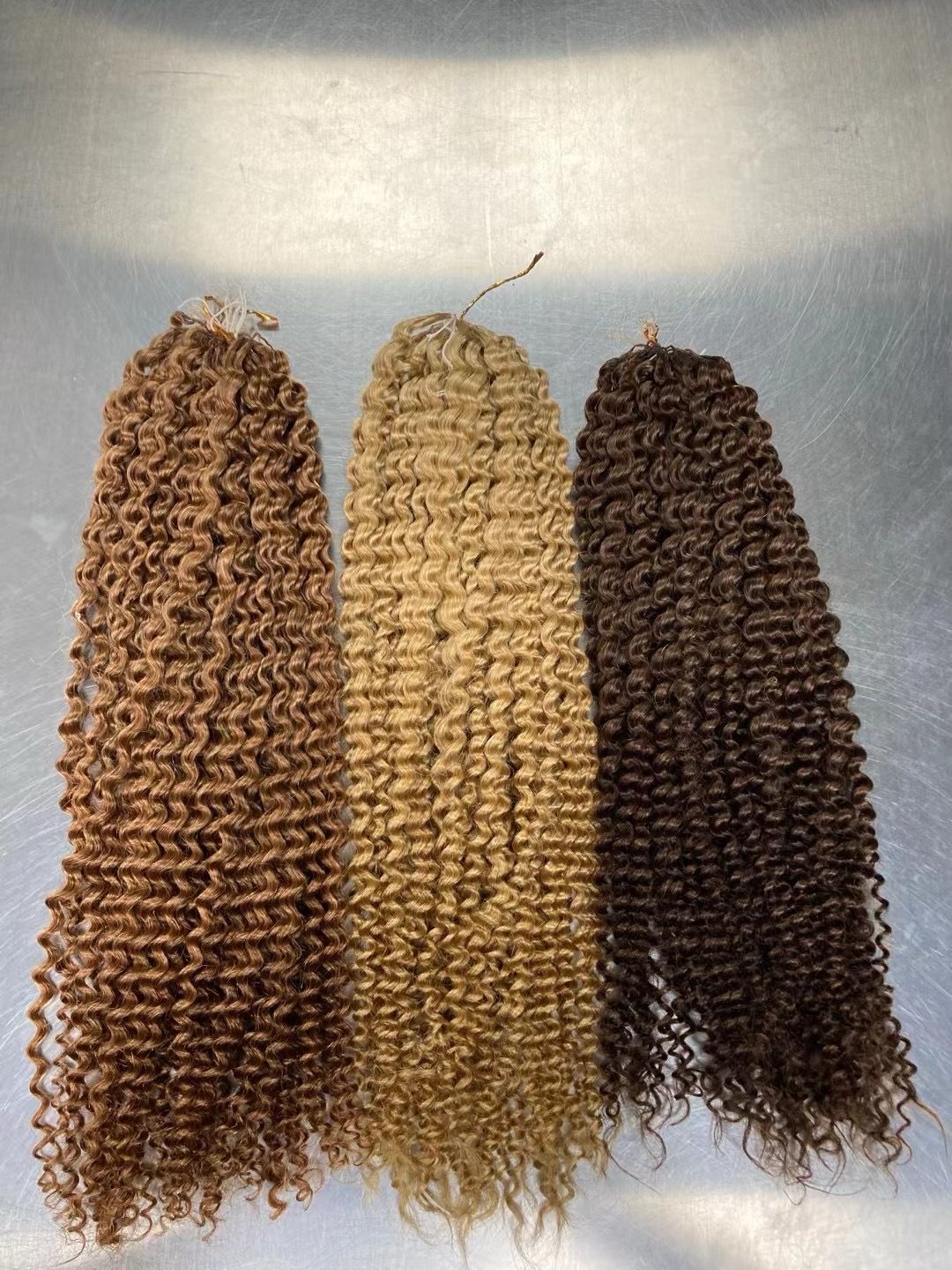 Luxury Colored Kinky Curly Crochet Hair Extensions