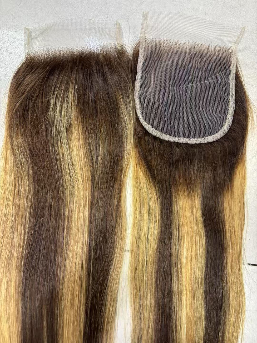 Piano Color Straight 4x4 Closure 13x4 Frontal