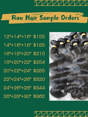 Sample Deals: Raw Hair 3 Bundles