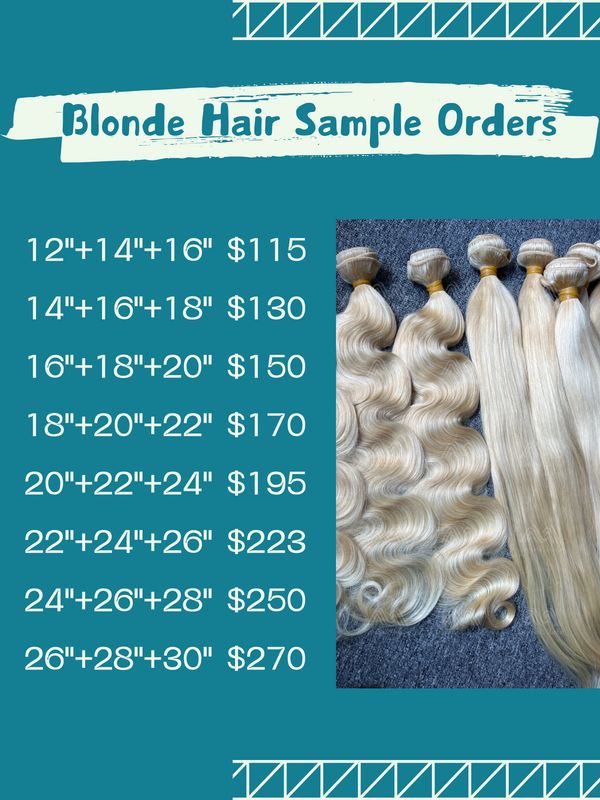 Sample Deals: Blonde Hair 3 Bundles