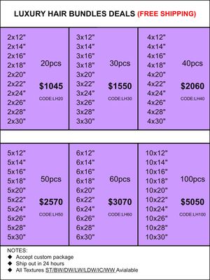 Bundles Deals: Luxury Hair 12inch-30inch