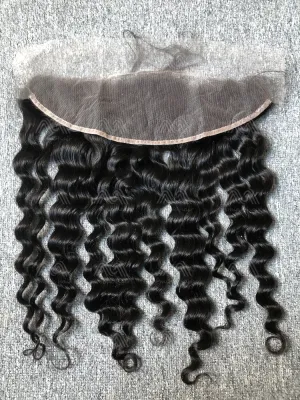 Luxury Hair Loose Deep 13X4 Transparent frontal