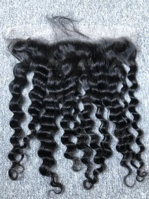 Luxury Hair Loose Deep 13X4 Transparent frontal
