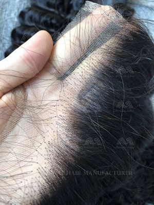 Mink Hair Deep Wave 3 Bundles With 4X4 Transparent Closure Deals