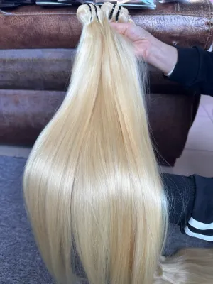Luxury Blonde Hair Silky Straight Bundles
