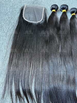 Raw Hair Silky Straight 5X5 HD Closure