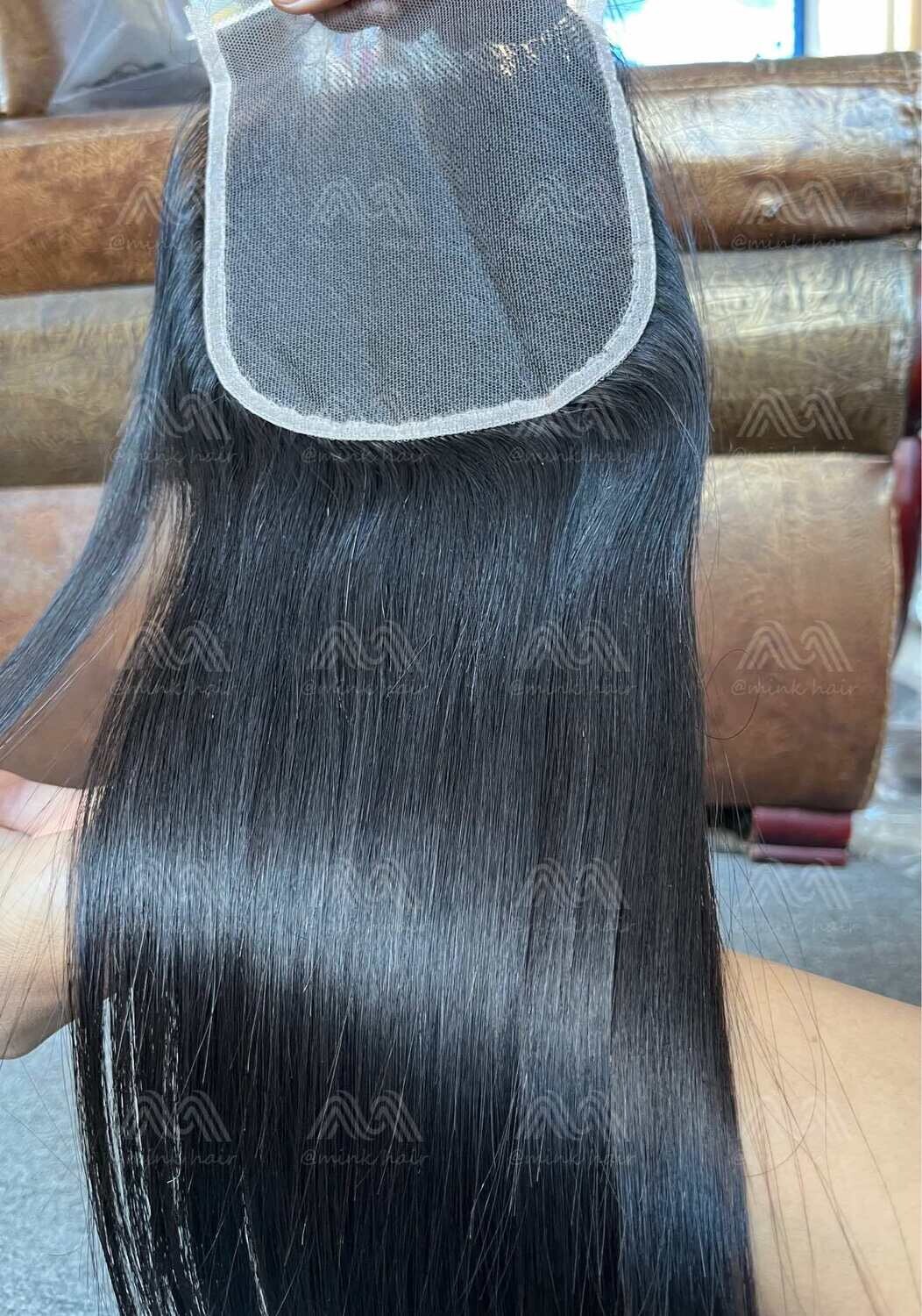 Raw Hair Silky Straight 5X5 HD Closure