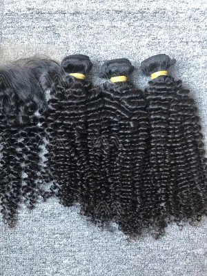Raw Hair Kinky Curly Bundles