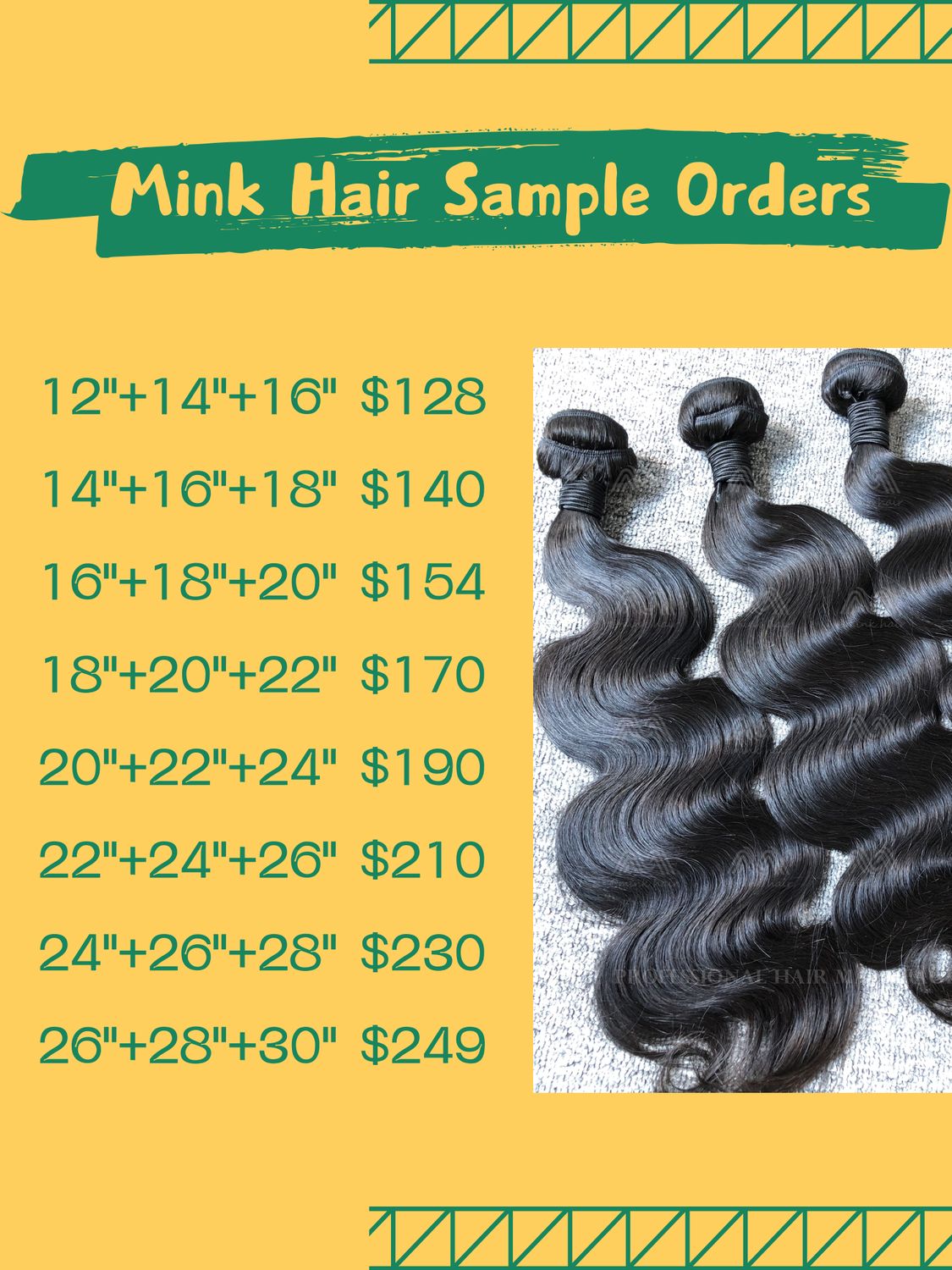 Sample Deals: Mink Hair 3 Bundles