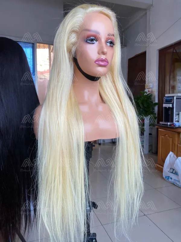 Luxury Hair Blonde Silky Straight HD Lace Wig