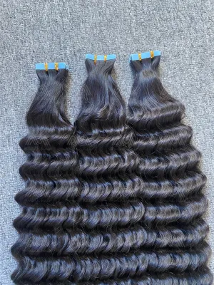 Luxury Hair Deep Wave Tape In (20pcs/50g)