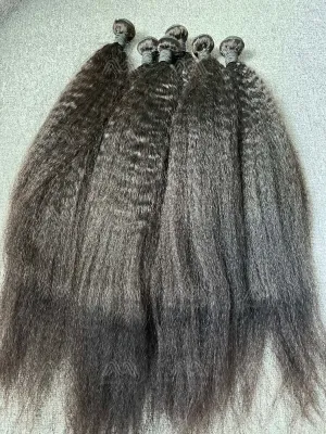 Mink Hair Kinky Straight Bundles
