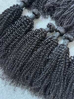Mink Hair Kinky Curly Bundles