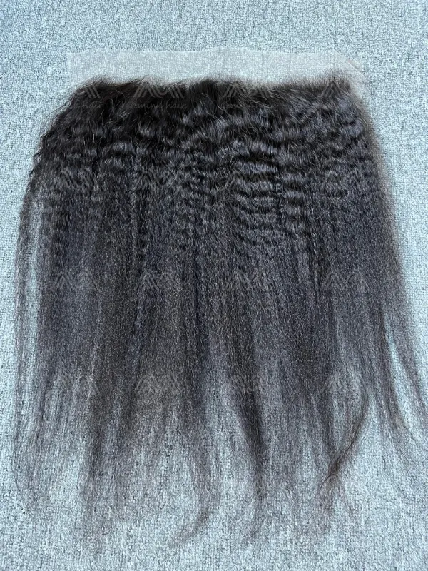 Mink Hair Kinky Straight 13X4 Transparent Frontal