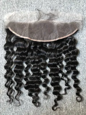 Mink Hair Loose Deep 13X4 Transparent Frontal