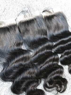 Luxury Hair Body Wave 5X5 Transparent Closure