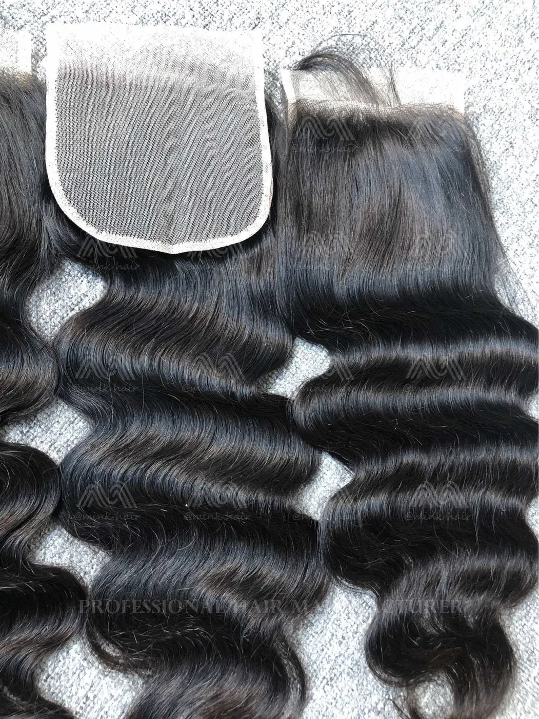 Luxury Hair Body Wave 5X5 Transparent Closure