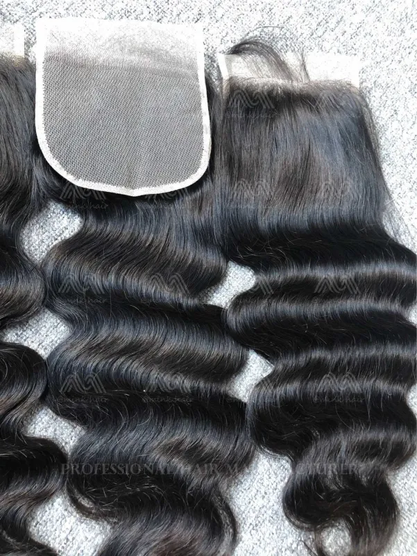 Luxury Hair Body Wave 5X5 Transparent Closure