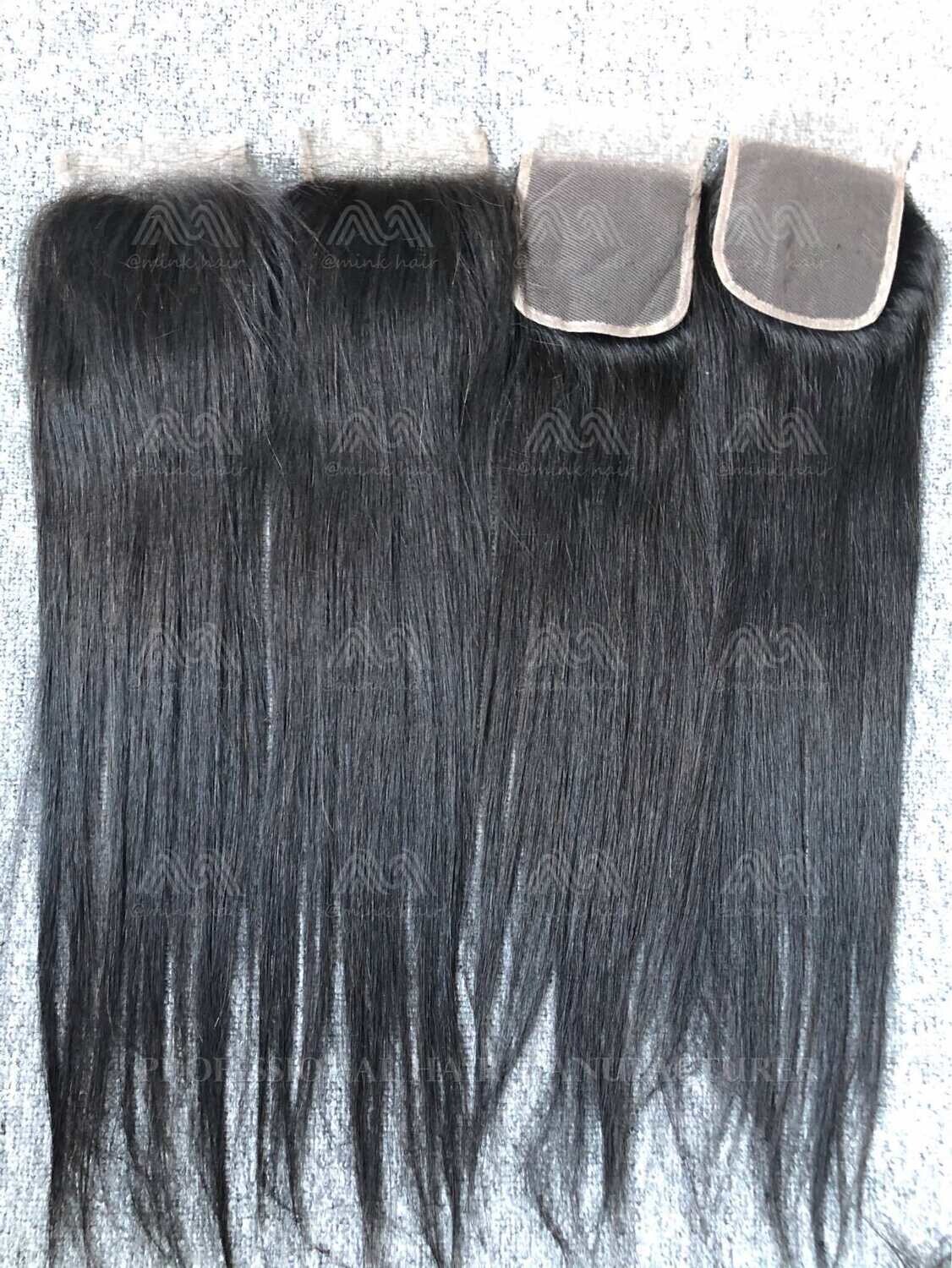 Luxury Hair Straight 4X4 Transparent Closure