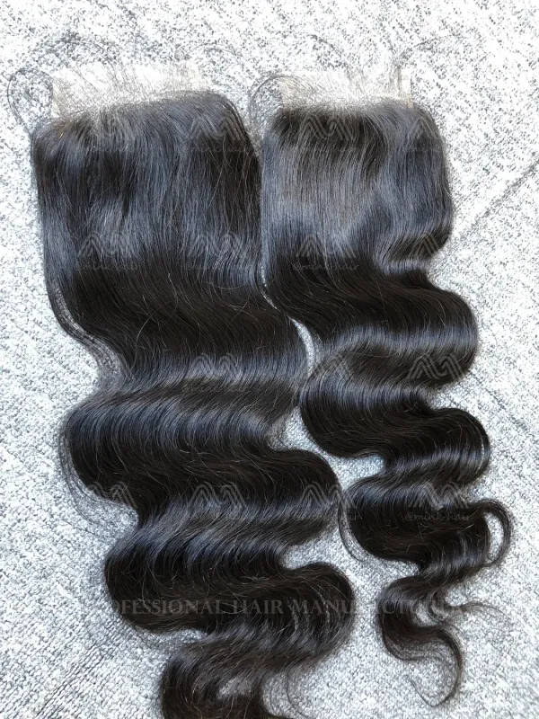 Luxury Hair Body Wave 4X4 Transparent Closure
